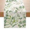 Green Plant Series Printed Table Flag Linen Home Decoration Table Table Cloth Cabinet Tea Table Decorative Cloth