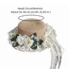 Breathable Vacation Beach Cap Lightweight with Garland Fisherman Straw Hat Big Brimmed Sunshade Topi Woven Sun Cap Women