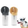 Pet Bath Brush Foam Bath Integrated Silicone Rubbing with Visible Bottle Massage Bath Detachable Cat Comb Dog Grooming Equipment