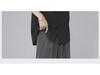 Men's Black Ice Silk Loose-Fit Short-Sleeve Shirt, Korean Style, Casual Summer Wear