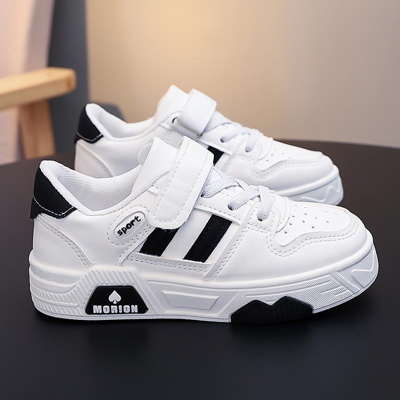 Boys' Shoes, New Spring and Autumn Models, Autumn Leather Children's White Sneakers, Girls' Board Shoes, Children's Sports Shoes