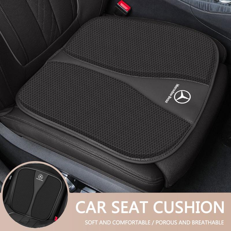 SFX1 High Quality Car Seat Breathable Cushion Mesh Seat Pad Anti-Slip Protector For Mercedes Benz C E S Class GLC GLB GLE GLS Sticker