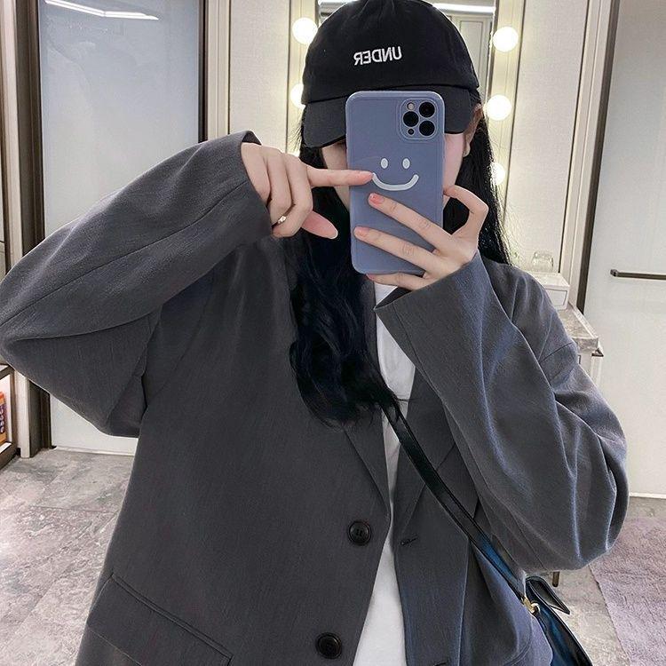 2021 Women's Autumn Loose Fit Korean Style Casual Suit Jacket