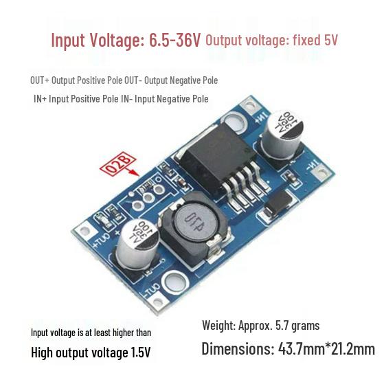 LM2596S Adjustable 3A DC-DC Buck Converter Voltage Regulator (Exceeds LM2576)