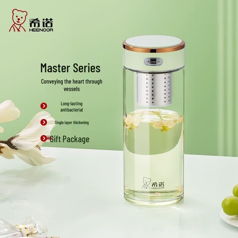 Heenoor Single-Layer Anti-Bacterial Glass Cup