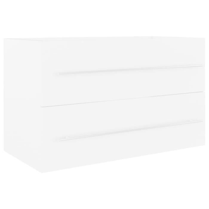 VidaXL Sink Cabinet White 80x38.5x48 Cm Chipboard