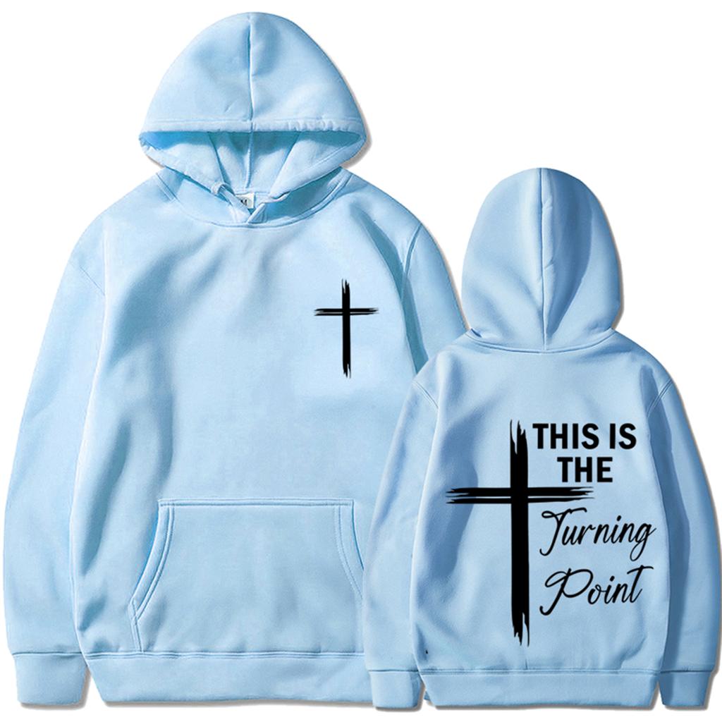 Unisex Fashion Casual Long Sleeved Round Neck Loose Plush Pullover With Rope Hoodie