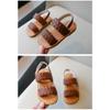 Korean Style Summer Kids Open Toe Woven Beach Sandals For Boys And Girls