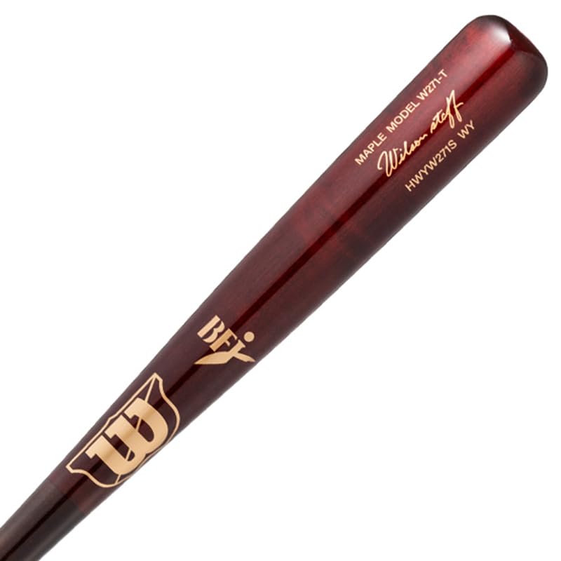 Wilson Hardwood Bat Maple Dark 8589 W/S (Wilson Staff) High-Density W271S-T Type, Brown/Redwood, (WBW20070108589/HWYW271S)