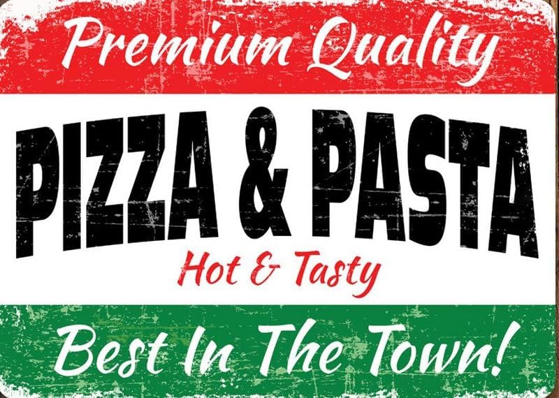 Premium Italian Sign Italian Food Sign Good Italian Pizza Pizza Decor Italy Decor Italian Food Gift Italian Store Past 20x30cm（7.8x11.8inch）