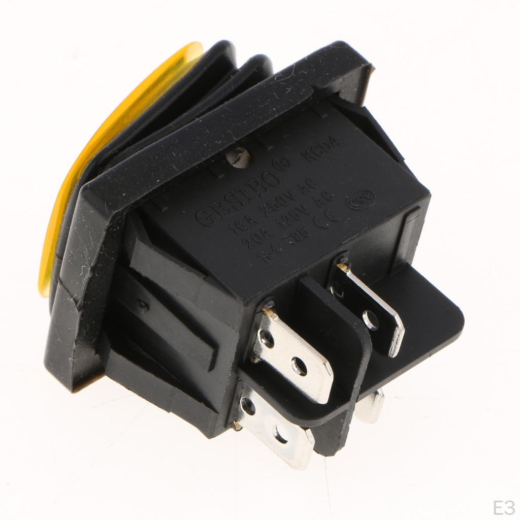Lighted Rocker Toggle Switch Waterproof 12V