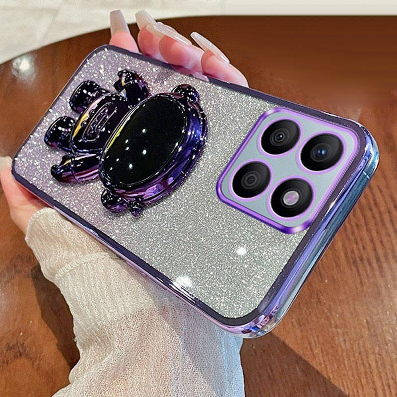 Priekš Honor X8b 4G Astronauta atbalsta kājiņa PC+TPU futrālis Putekļu necaurlaidīgs mobilā tālruņa aizmugurējais vāciņš