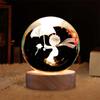 Crystal Luminous Global Ball Decoration Star Walk Night Light Usb Direct Insertion