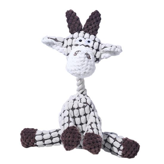 1/2Pcs Pet Sound Toy Dog Donkey Giraffe Shape Puppy Relief Toy Interactive Fun Teething Support Chew Entertainment Toy