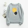 TWINFLAMES New Hoodie Women Oversized Wool Sweatshirt Casual Long Sleeve Top Printed O Collar Loose Casual Long Sleeve Jumper Top