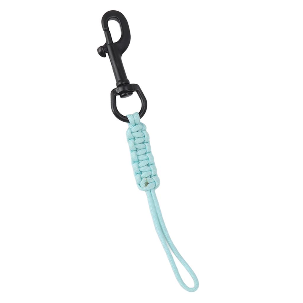 Handgewebtes Tauch-Lanyard Anti-Verlust-Band Leuchtendes Unterwasser-Sicherheitsseil Tauch-BCD-Ausrüstung mit 316 Edelstahl