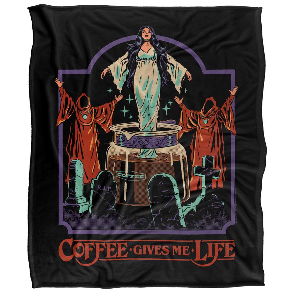 Steven Rhodes Coffee Gives Me Life Soft Touch Blanket