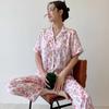 Spring And Summer Pajamas Are Cold And Silky, Short-Sleeved Trousers Can Be Worn Outside, Love Petal Loungewear
