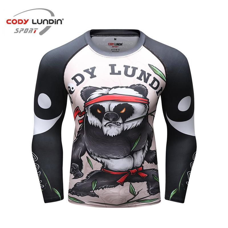 Men's Long Sleeve Elastic Compression Shirt - Anti-Abrasion Jiu-Jitsu Training Body Shaper