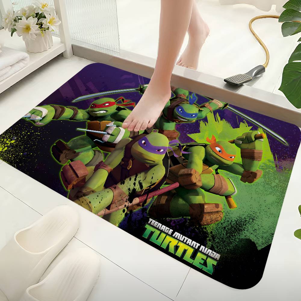 Anime N-Ninja Turtles Door Mat Washable Non-Slip Living Room Sofa Chairs Area Mat Kitchen Doormat Area Rug