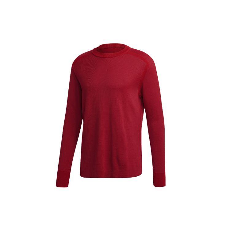 

Y-3 Classic Knit Crewneck Sweatshirt Long Sleeve Men Tops Red FM1156