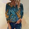Women's Long Sleeve Button Down T Shirts V Neck Casual Tunic Tops Women Casual Tops