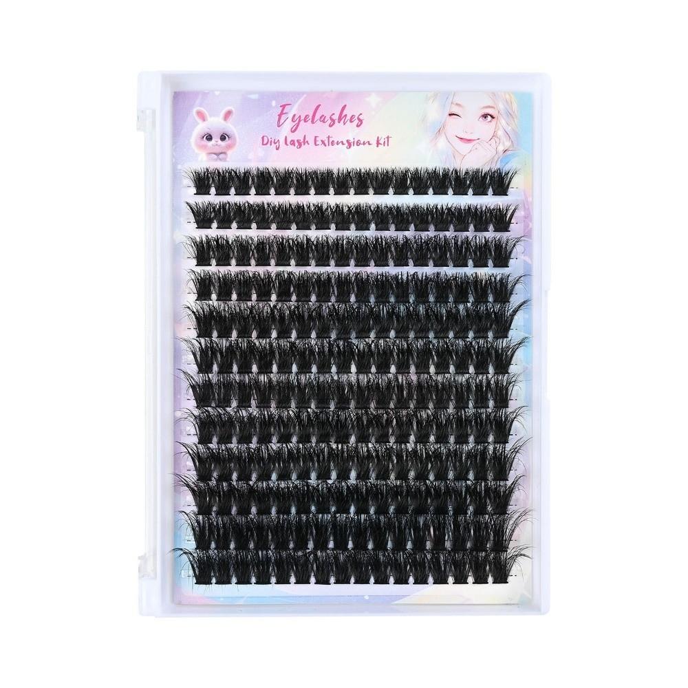 Wispy Style False Eyelashes Bond and Seal DIY Lash Extension Kit Eye Lash Extension