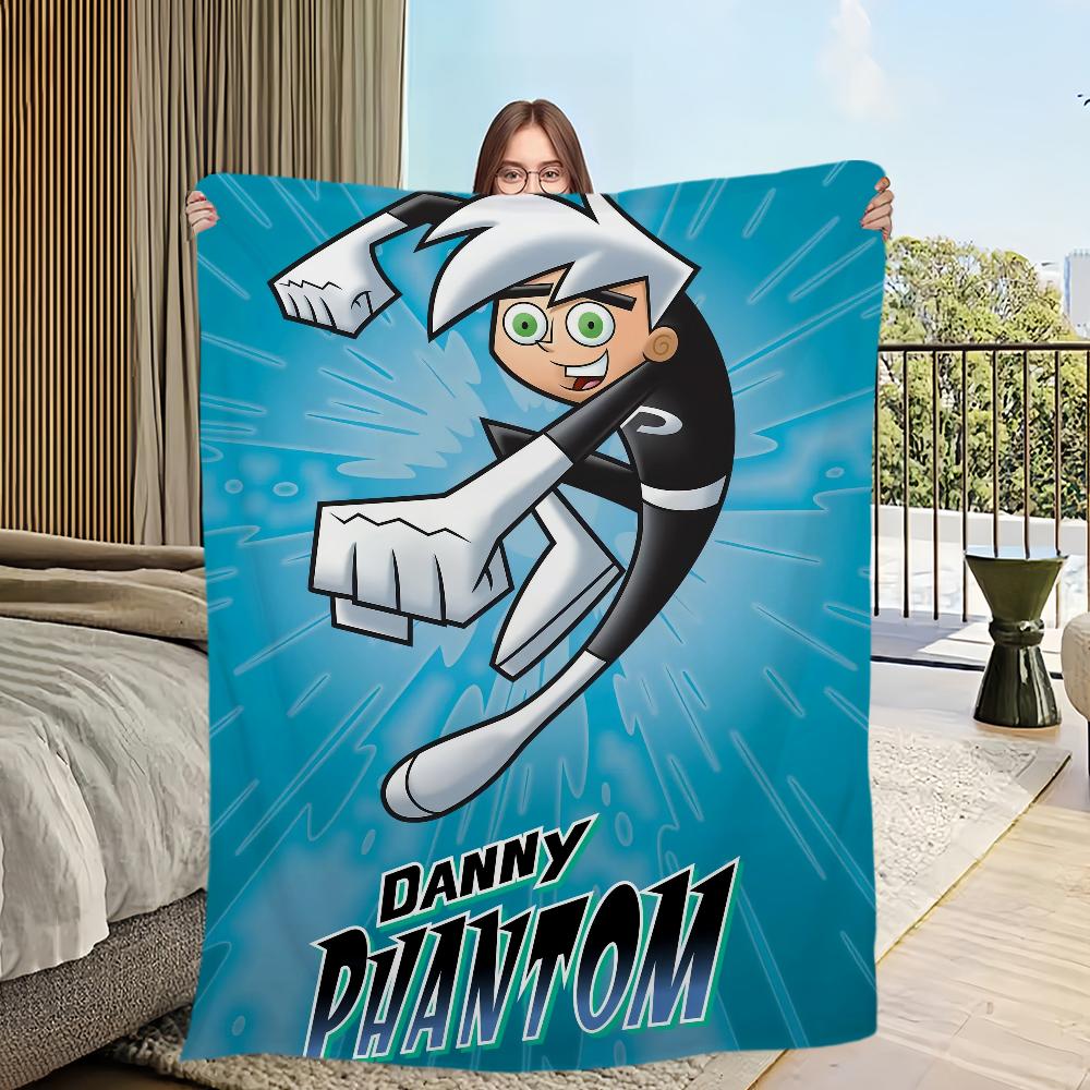 Cartoon D-Danny P-Phantoms Blanket Skin Friendly Comfort Warm Soft Plush Blanket Suitable Sofa Living Room Office Bedroom