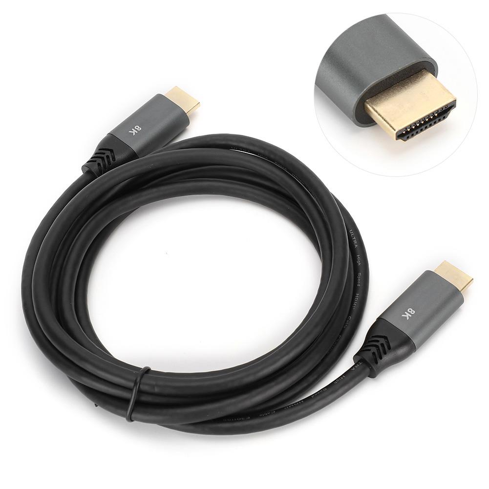 6.6ft HDMI to HDMI 8K Digital 60Hz Line Audio Video Projection Connection Cord for TV Computer