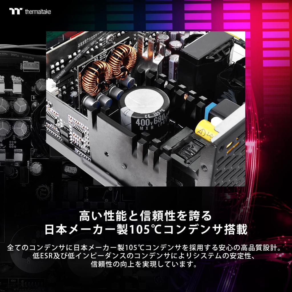 Thermaltake TOUGHPOWER GRAND RGB PC power supply unit PS673 -850W -NON DPS- 80+GOLD PS-TPG-0850FPCGJP-R