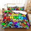 2026 NEW Teens Gifts Duvet Cover Set Game Sprunki Cartoon Bedding Set Quilt Cover Skin-friendly and Breathable for Bedroom Home