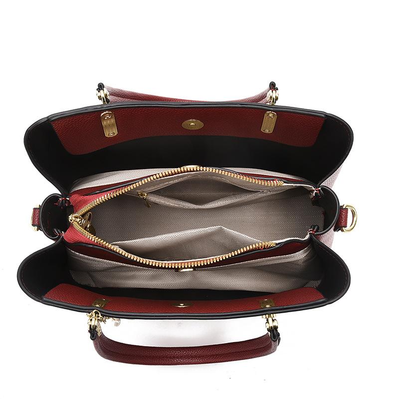 High-end Women's Bags, Large-capacity Soft Leather, Middle-aged Mother Handbags, Fashionable and Versatile, Great Temperament, Single Shoulder Oblique