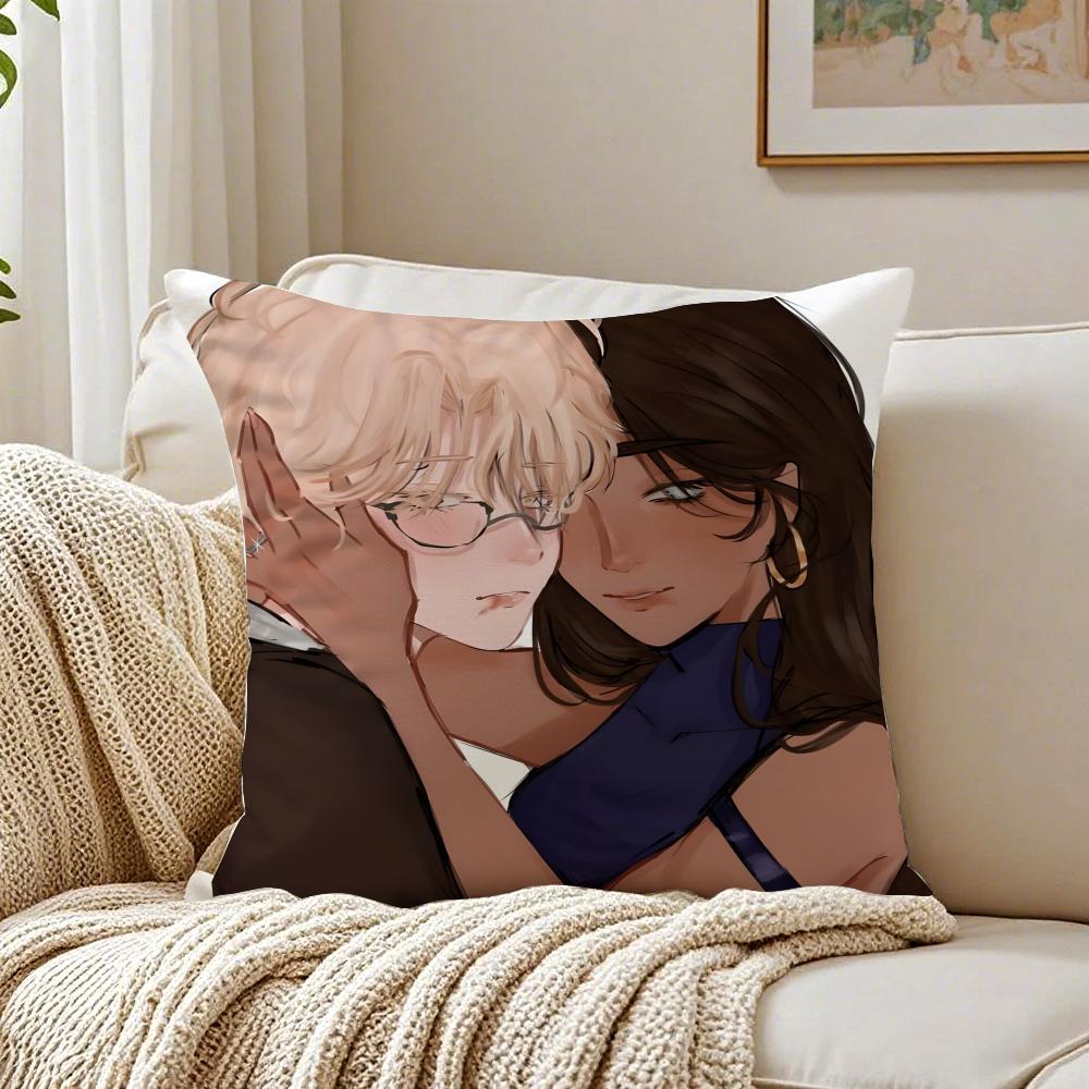 Futuristic Musical Korean Anime AAlien Stage Cushion Cover Pillowcase Antidustmite living Room Sofa Decor Cushion Room