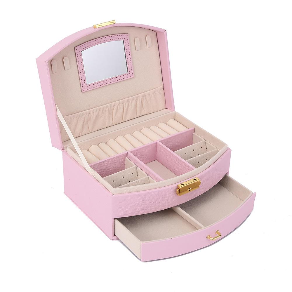 Handheld Luxury Jewelry Box, Multi-layer Drawer Storage Box, Used for Classifying and Storing Rings, Earrings, Necklaces