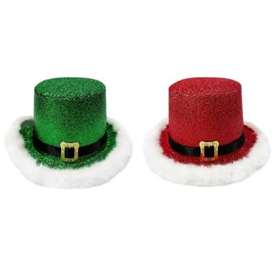 Weihnachtsmann Rote und Grüne Elfenmütze Weiche Bequeme Hüte Perfekt für Weihnachtsfeiern Familien Partnerlook