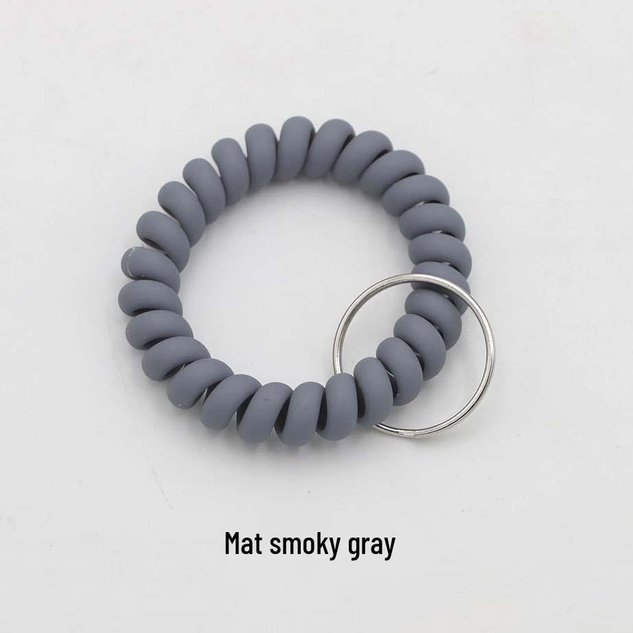 Minimalist Spring Coil Bracelet Keyring & Hair Tie