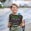 PETCEE First & Last Day of School Chalkboard - 9.5" X 12" Back To School Board Sign Reble 1st Day of Preschool Kindergarten Photo Props Gifts for