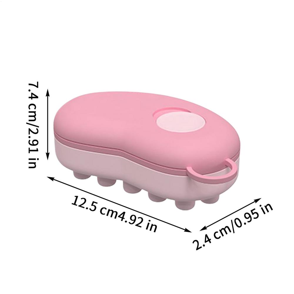 

Scalp Massage Comb Silicone Ice Compress Cooling Head Massager Portable Hair Relaxation Brush Ergonomic Massage Tool розовый