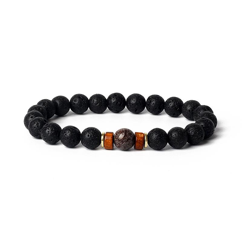 Lava Onyx Dzi Tibetan Buddha Bracelets Men Volcanic Stone Chakra Beads Diffuser Bracelet Women Vintage Meditation Amulet Jewelry