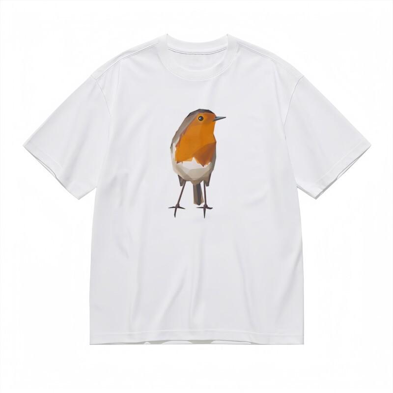 

Women s Breathable Classic T-Shirt Abstract Avian with Slender Beak Design Tee 2XL