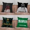 Arabia Saudyjska Flaga Salman Poszewka na Poduszkę Do Domu Sypialni Samochodu Biura Dekoracja Salonu Pokrowiec na Poduszkę Sofa Odpowiedni
