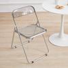 Acrylic Transparent Chair for Photos - Stylish, Portable, Light Luxury Coffee & Dining Chair, Ins Style.
