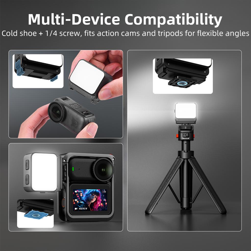 Strong Magnetic Fill Light 4-Level Dimming Mini Photography Vlogging Light 600mAh Rechargeable for DJI Osmo Nano Accessories