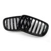1 Pair Car Front Bumper Grill Gloss Black Front Bumper Racing Grille for BMW X5 E70 X6 E71 2007-2013 Car Accessories