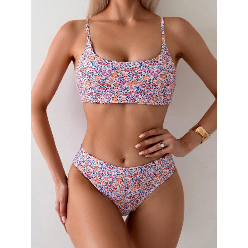 New Bikini Women's Split Sexy Swimsuit Printed Swimsuit Fashion