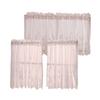 Tier And Valance Curtain 3 Pieces Embroidered Kitchen Curtains
