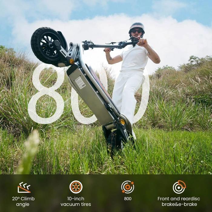 KuKirin A1 - Trottinette électrique pliable - Pneus 10" - Moteur 800W - Batterie 48V 13Ah - Autonomie 45KM - Max 45KM/H - IPX4