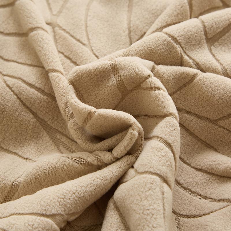 Stretch Small Armchair Cover Leaf Jacquard Dining Chair Slipcover All-Inclusive Curved Chair Protector For Party Home 1/2/4/6Pcs