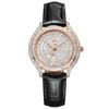 Women RUIIXINE Fashion Quartz Watch Light Luxury All Diamond Leather Strap Diamond Jewelry Crystal Ladies Wristwatches Gift