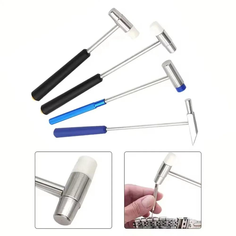 1pc Metal Small Hammers Watch Strap Bracelet Soft And Hard Hammers Repair Tool DIY Watch Accessories Home Maintenance Tools